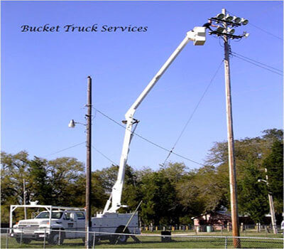 Man Lift or Bucket Truck Services